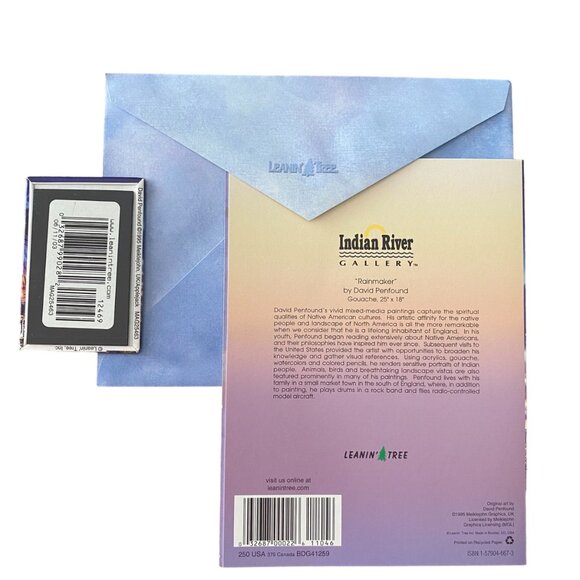 RAINMAKER David Penfound VTG Greeting Card & Magnet Leanin' Tree Combo Pack NOS - Picture 2 of 16